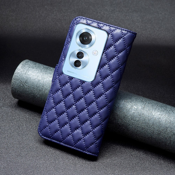 Откидной чехол для Oppo Reno 11F 5G, Wallet, BINFEN COLOR, синий