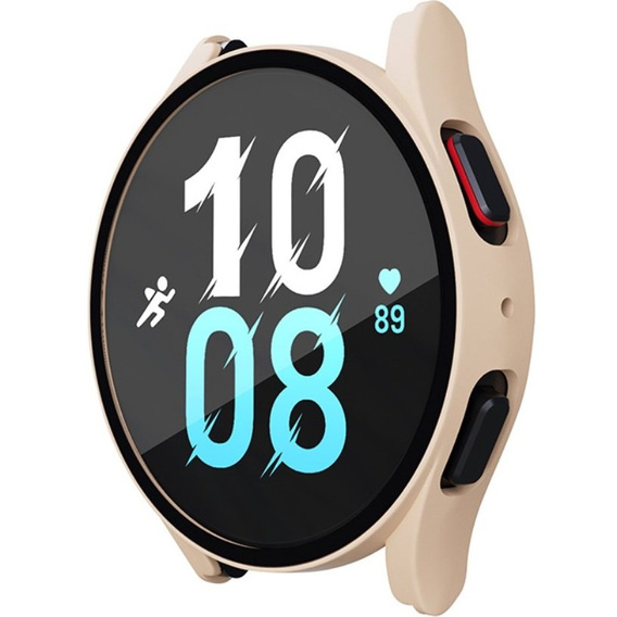 Силиконовый футляр со встроенным защитным стеклом до Galaxy Watch5 40mm, Pink