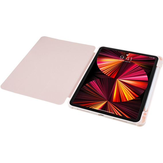 Чехол для iPad Pro 12.9" 2022/2021/2020 (6/5/4 gen.), Smartcase Hybrid, с местом для стилуса, розовый