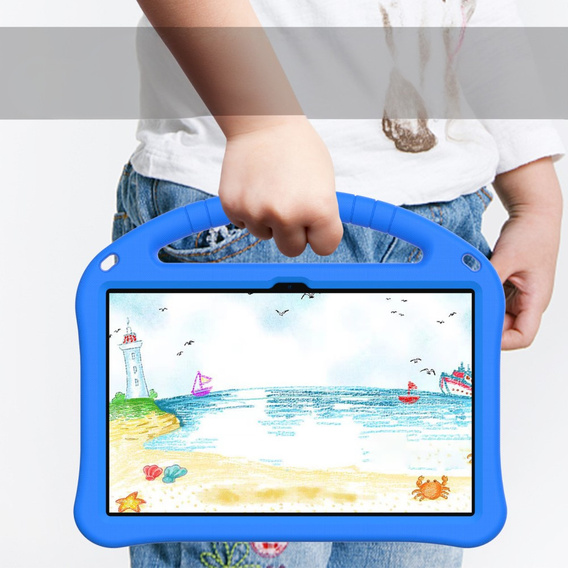 Детский чехол для T Tablet 5G, с ручкой, синий