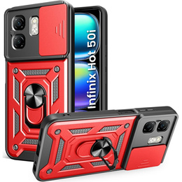 Чохол NOX Camera Slide Infinix Hot 50i 4G, CamShield Slide, червоний