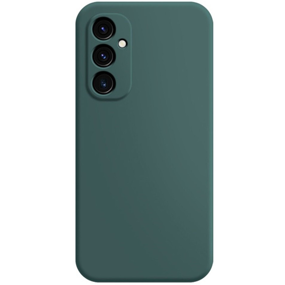 Чохол для Samsung Galaxy A25 5G, Silicone Lite, темно-зелений + скло 9H
