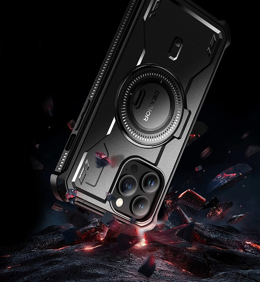 Бронированный чехол для iPhone 13 Pro Max, Dexnor Full Body MagSafe, черный