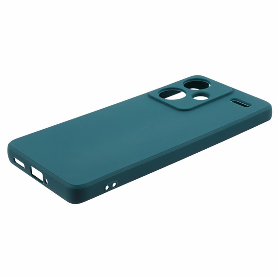 Чехол до Xiaomi Redmi Note 13 Pro+, Silicone Lite, тёмно-зелёный