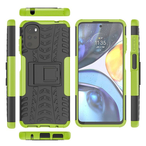 Чехол до Motorola Moto G22, Tire Armor, зелёный