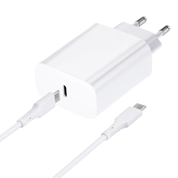 Forcell Зарядное устройство USB-C 3A 45W PD QC 4.0 - White
