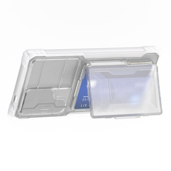 Чехол для Samsung Galaxy S24 Ultra, ERBORD SlideGuard with Card Holder, прозрачный