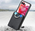 Чохол для Motorola Razr 50 Ultra, Card Slot Ring Case, чорний