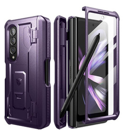 Броньований чохол для Samsung Galaxy Z Fold 4 5G, Dexnor Full Body S-Pen Slot, фіолетовий