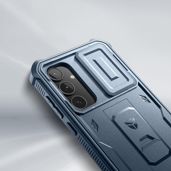 Броньований чохол для Samsung Galaxy A55, Dexnor Full Body (Two Frames), темно-синій