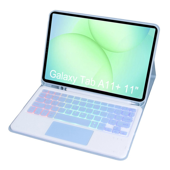 Чехол с подсветкой клавиатуры Bluetooth и тачпадом для Samsung Galaxy Tab A11+