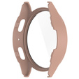 Чохол з інтегрованим склом для Samsung Galaxy Watch6 44 мм, рожевий rose gold