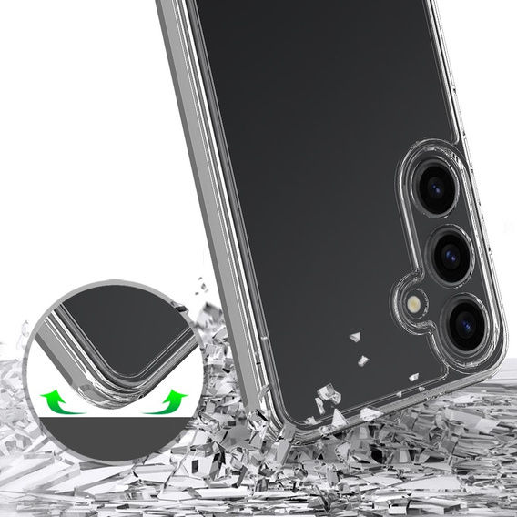 Чохол для Samsung Galaxy S24+ Plus, Fusion Hybrid, із захистом камери, прозорий