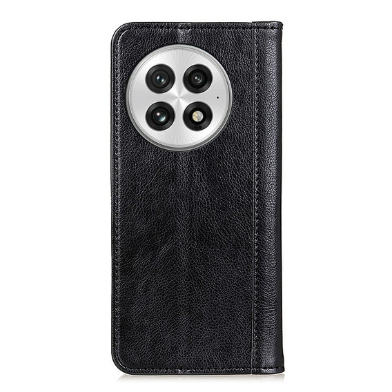 Флип-кейс для OnePlus 13, Split Leather, чёрный