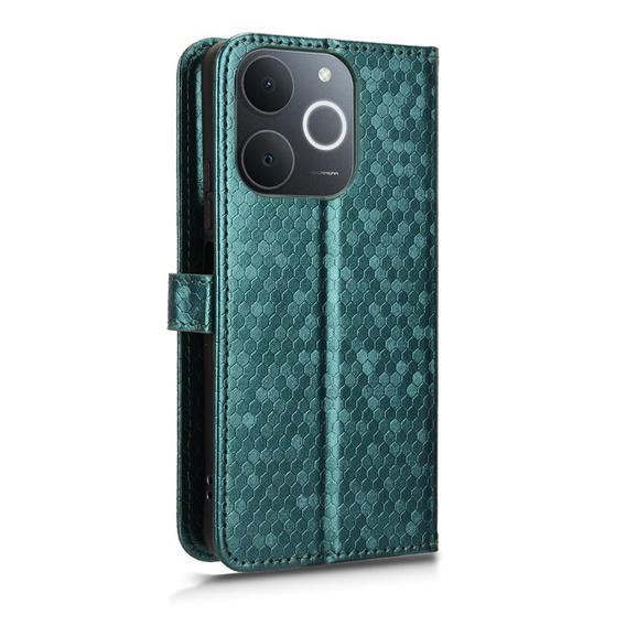 Флип-кейс для Realme Note 70T 4G, Wallet Rhombus, зелёный