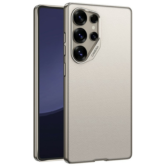 Чoхол до Samsung Galaxy S25 Ultra, GKK Leather, титановий сірий