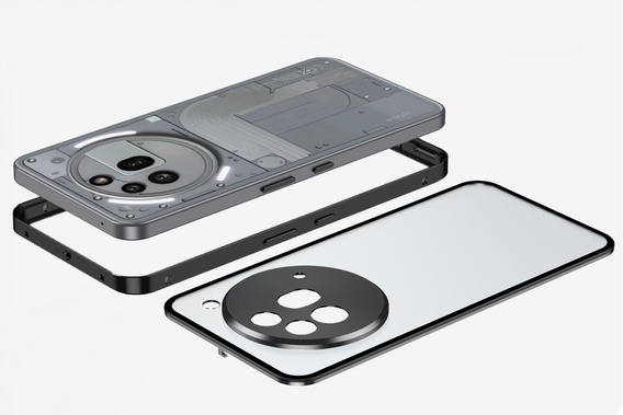 Чохол для Nothing Phone 3a Pro, Frame Case, чорний