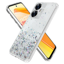Чoхол до Realme C55, Glittery, прозорий
