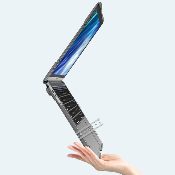  Чохол Kickstand Full Protection для Macbook Air 13 A1369/A1466 - Grey