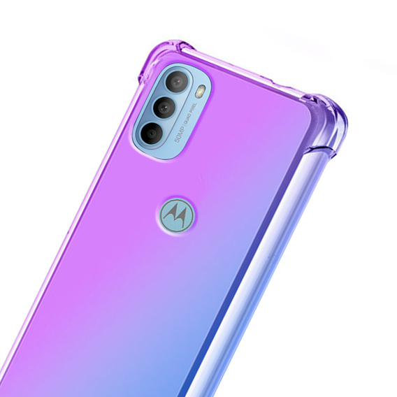 Чехол для Motorola Moto G31 / G41, Gradient Dropproof, синий