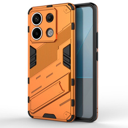 Чехол для Xiaomi Redmi Note 13 Pro 5G, Military kickstand, оранжевый