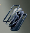 Броньований чохол для iPhone 15 Pro Max, Dexnor CamProtect MagSafe, темно-синій (Дві рамки)
