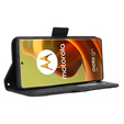 Откидной чехол для Motorola Moto G85, Card Slot, чёрный
