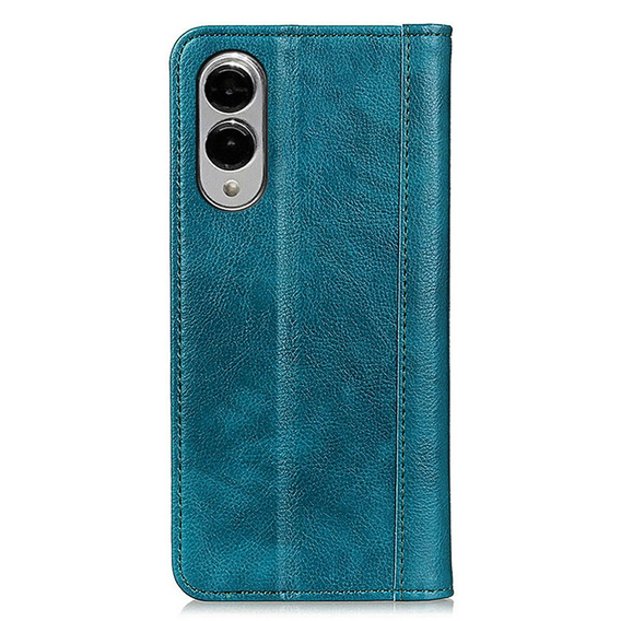 Чохол-фліп для Samsung Galaxy S25 Edge, Split Leather, зелений