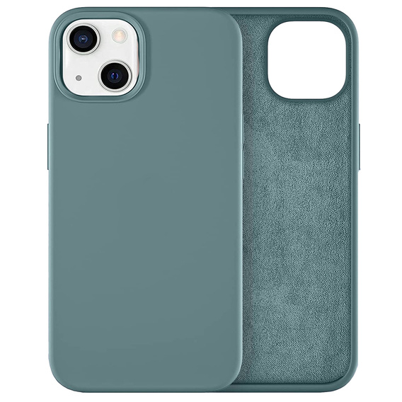 Чехол ERBORD до iPhone 13 mini, Silicone, Pine Needle Green