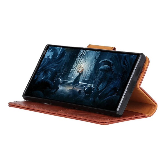 Откидной чехол для Huawei P30 Pro, Split Leather Wallet, коричневый