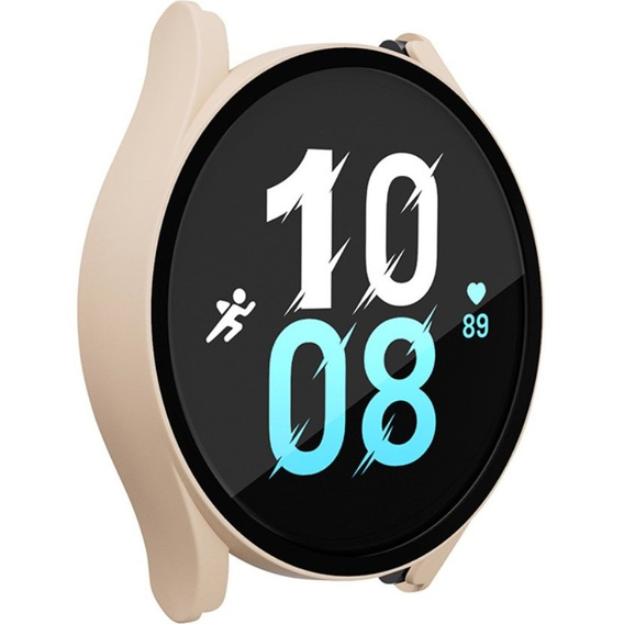 Силиконовый футляр со встроенным защитным стеклом до Galaxy Watch5 44mm, Pink