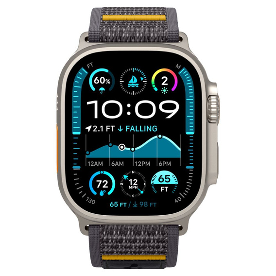 Чехол ремешок SPIGEN до Apple Watch 4/5/6/7/SE 44/45mm, Rugged Armor Pro, Black
