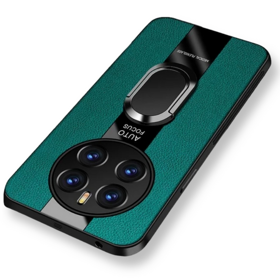 Чохол для Realme 12 Pro 5G / 12 Pro+ 5G, Leather Kickstand Ring, зелений