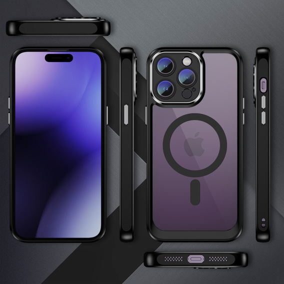Чохол для iPhone 14 Pro, ERBORD Impact Guard, MagSafe, чорний