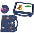Детский чехол для Lenovo Tab M10 X505F X605F / Tab P10-X705F/L / Huawei T5 10.1, Cute Patterns, с подставкой, темно-синий