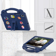 Дитячий чохол для планшета Samsung Galaxy Tab S6 Lite 10.4 2020/2022 / Tab A7 2020 T500 / T505 / Tab S6 T860/T865, Cute Patterns, з підставкою, темно-синій