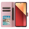 Откидной чехол для Xiaomi Redmi Note 13 Pro 4G / Xiaomi Redmi Note 14S / Xiaomi Poco M6 Pro 4G, Wallet, Marble фиолетовый