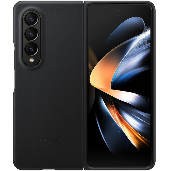 Оригінальний кейс для  Samsung  Galaxy Z Fold 2 5G, Leather Flip Cover, Brown