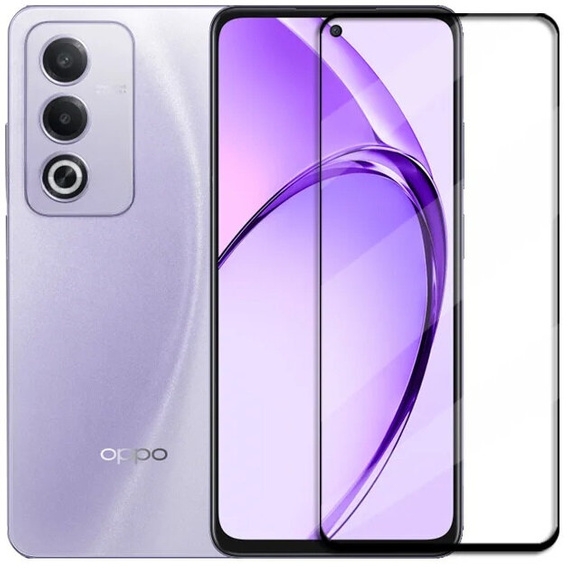 3D загартоване скло для Oppo A80, чорна рамка