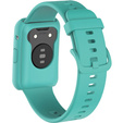 Прозорий ремінець з футляром до Huawei Watch Fit, Cyan