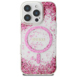 Чохол GUESS Resin Bottom Glitter MagSafe для iPhone 16 Pro Max