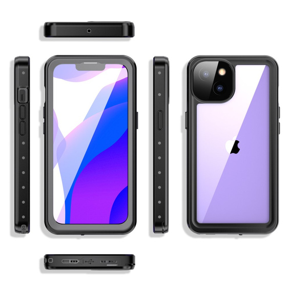 Водонепроникний чохол IP68 для iPhone 13, чорний