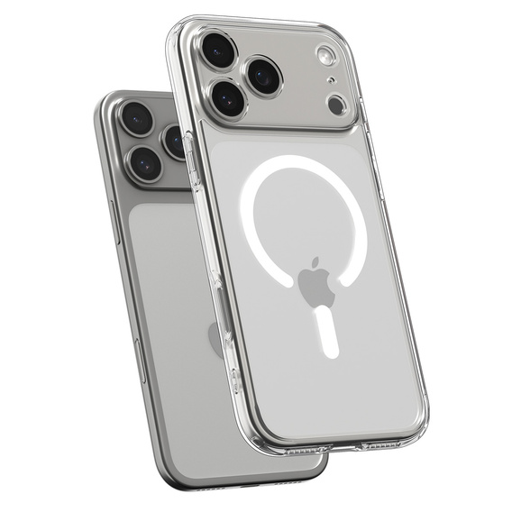 Spigen Ultra Hybrid MagSafe Case для iPhone 17 Pro Max, прозрачный / белый