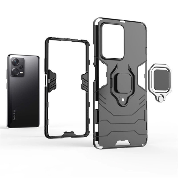 Чoхол до Xiaomi Poco X5 Pro 5G, Kickstand Ring, чорний