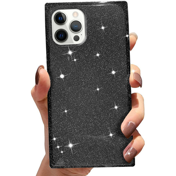 Чoхол Square Glitter до iPhone 12 Pro, Black