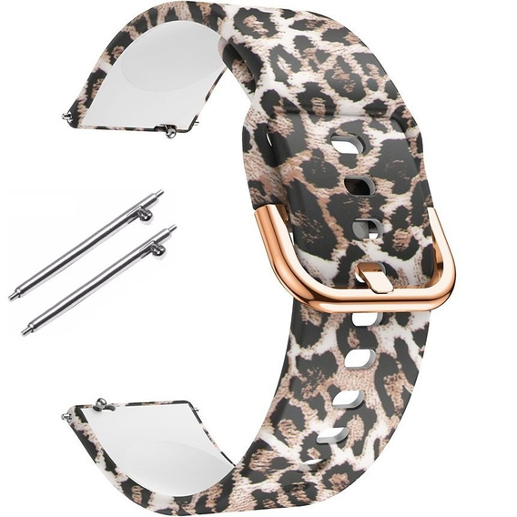 Ремешок Smooth до Samsung Galaxy Watch Active 22mm, Brown Leopard