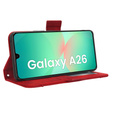Откидной чехол для Samsung Galaxy A26, Card Slot, красный