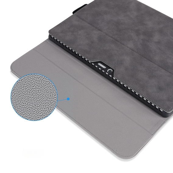 Чехол до Microsoft Surface Go 3/Go 2/Go, Wallet Pen Slot, серый
