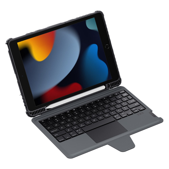 Чехол + клавиатура iPad 7/8/9 10.2 2019 / 2020 / 2021, NILLKIN Bumper Pen Slot, чёрный