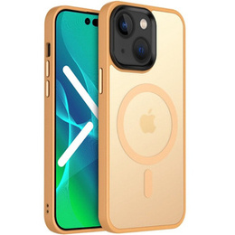 Чехол до iPhone 14, Simple MagSafe, оранжевый